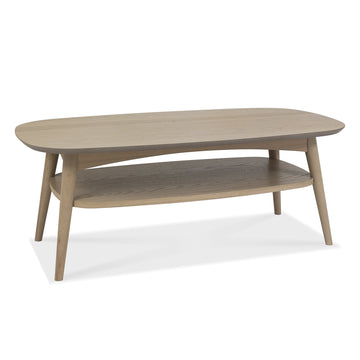 Bentley Designs Dansk Scandi Oak Coffee Table with Shelf | Taylors on the High Street